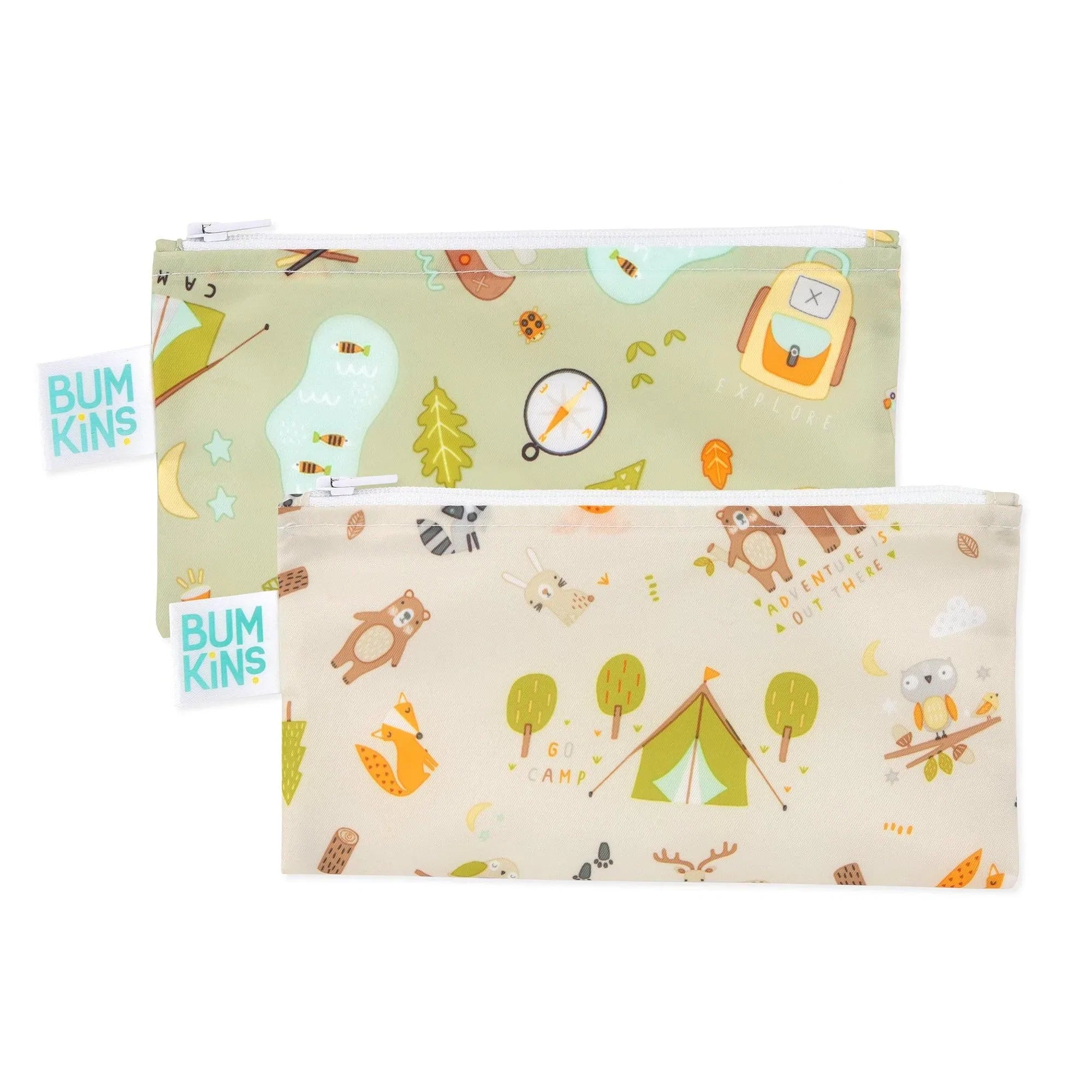 Bumkins Reusable Snack Bags Small Camp Friends & Camp Gear