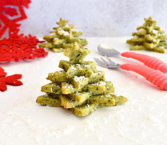 Creative & Nutritious Almond Wreaths & Spinach Christmas Tree Cookies - Bumkins