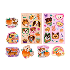 Scented Stickers, Puppies and Peaches