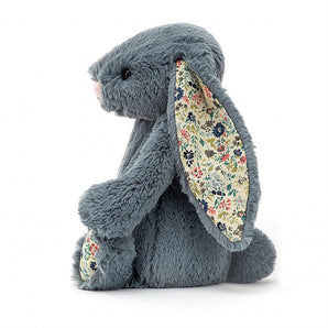 Jellycat, Blossom Bunny Dusky Blue Medium