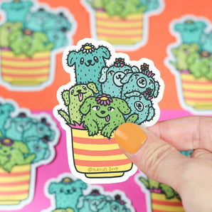 Vinyl Stickers, Cactus Pups