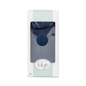 Lulujo Inc.s Bamboo Swaddle, Navy is perfect as a versatile nursing cover.