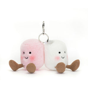 Jellycat, Bag Charm Pair of Marshmallows