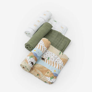 Cotton Swaddle Set, Desert Hills