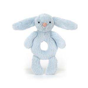 Jellycat, Ring Rattle Bashful Bunny Blue