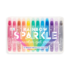 Rainbow Sparkle Watercolor Gel Crayons