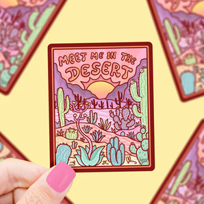 Vinyl Sticker, Meet Me in the Desert