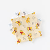 Bumkins Reusable Snack Bag, Large 2 Pack: Pooh Bear and Friends shown stacked on a white background.