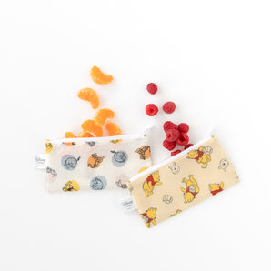 Reusable Snack Bag, Small 2 Pack: Pooh Bear and Friends - Bumkins