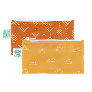 Reusable Snack Bag, Small 2-Pack: Sunshine and Grounded