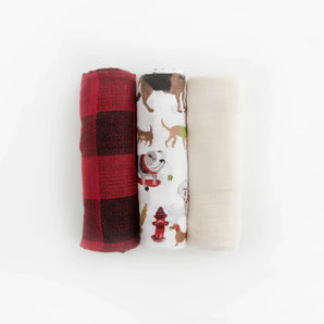 Cotton Swaddle Set, Woof