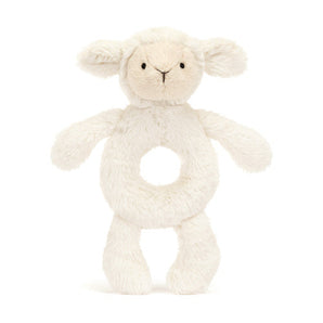 Jellycat, Ring Rattle Bashful Lamb