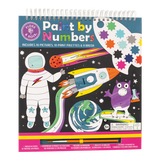 Explore Floss and Rocks eco-friendly Paint by Numbers, Space. Features astronaut, rocket, alien with paint palettes and brush included.