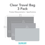 Clear Travel Bag 3 Pack: Lunar Phase - Bumkins