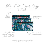 Clear Travel Bag 3-Pack: Jungle - Bumkins