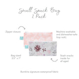 Reusable Snack Bag, Small 2-Pack: Floral & Lace - Bumkins