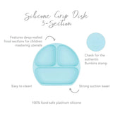 Silicone Grip Dish: Blue - Bumkins