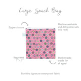 Reusable Snack Bag, Large: Love Birds - Bumkins