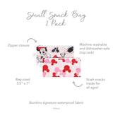 Reusable Snack Bag, Small 2-Pack: Minnie Mouse - Bumkins