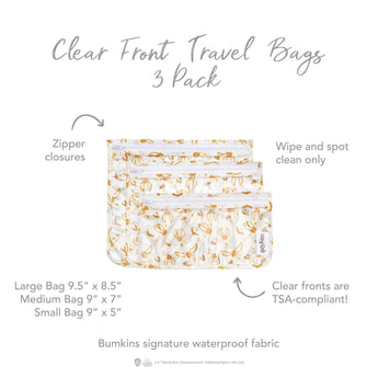 Clear Travel Bag 3-Pack: Snitch™ - Bumkins