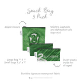 Reusable Snack Bag, 3-Pack: Slytherin™ - Bumkins