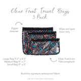 Clear Travel Bag 3-Pack: Channel Kindness - Bumkins