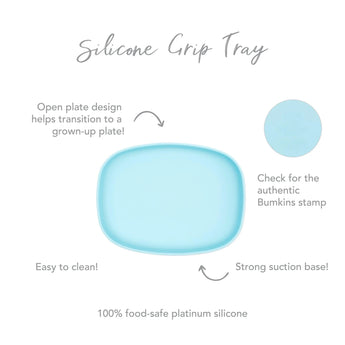 Silicone Grip Tray: Blue - Bumkins