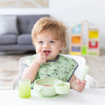 Silicone First Feeding Set: Sage - Bumkins