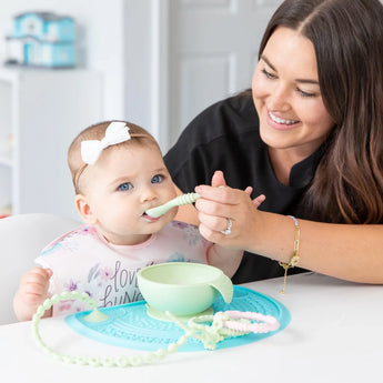 Silicone First Feeding Set: Sage - Bumkins