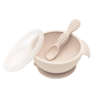 Silicone First Feeding Set: Sand - Bumkins