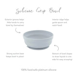 Silicone Grip Bowl: Gray - Bumkins