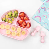 Silicone Grip Dish: Pink - Bumkins