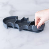 Silicone Grip Dish: Batman Gray - Bumkins