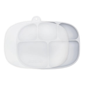 Silicone Grip Dish with Lid (5 Section): Gray - Bumkins