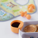 The Bumkins Silicone Little Dipper 3-Pack: Tutti-Frutti adds fun shapes and colors to your pancakes with blueberries and syrup.