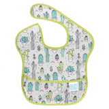 Bumkins SuperBib®: Cacti has green edging and an easy-wipe pocket.