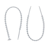 The Bumkins Silicone Accessory Tether 2-Pack in Gray features two unique silver-tone industrial chain necklaces for sensory exploration.