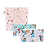 Reusable Snack Bag, 3-Pack: Princess Magic, Ariel, and Jasmine - Bumkins