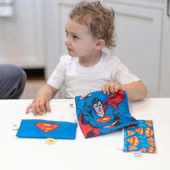 Reusable Snack Bag, 3-Pack: Superman - Bumkins