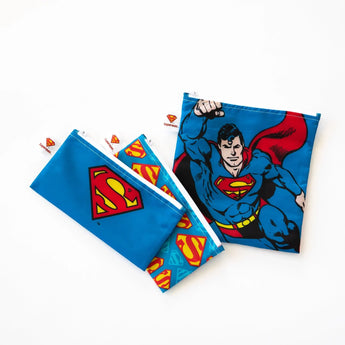 Reusable Snack Bag, 3-Pack: Superman - Bumkins