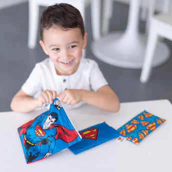 Reusable Snack Bag, 3-Pack: Superman - Bumkins