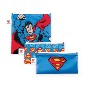 Reusable Snack Bag, 3-Pack: Superman - Bumkins