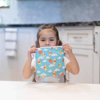 Reusable Snack Bag, Large: Winnie the Pooh Balloons - Bumkins