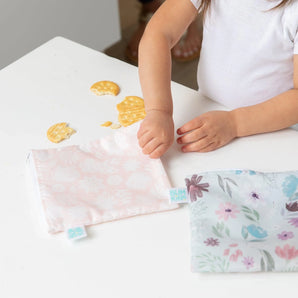 Reusable Snack Bag, Large 2-Pack: Floral & Lace - Bumkins