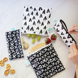 Reusable Snack Bag, Large 2-Pack: XOXO & Hearts - Bumkins