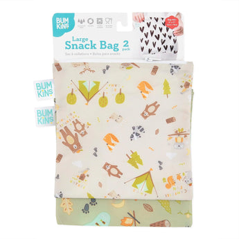 Reusable Snack Bag, Large 2-Pack: Camp Friends & Camp Gear - Bumkins