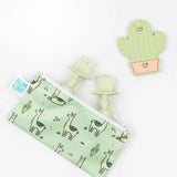 Reusable Snack Bag, Small 2-Pack: Cacti & Llamas - Bumkins