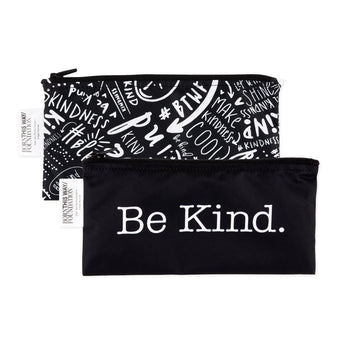 Reusable Snack Bag, Small 2-Pack: Be Kind - Bumkins