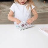 Reusable Snack Bag, Small 2-Pack: Floral & Lace - Bumkins