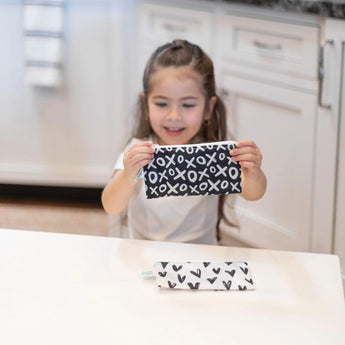 Reusable Snack Bag, Small 2-Pack: XOXO & Hearts - Bumkins